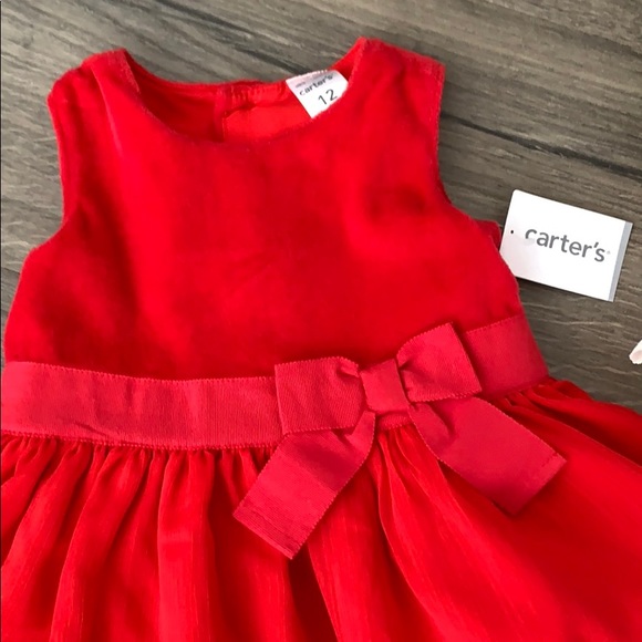 🌹NWT Carter’s Red Full-skirt Dressy Dress - Picture 2 of 3